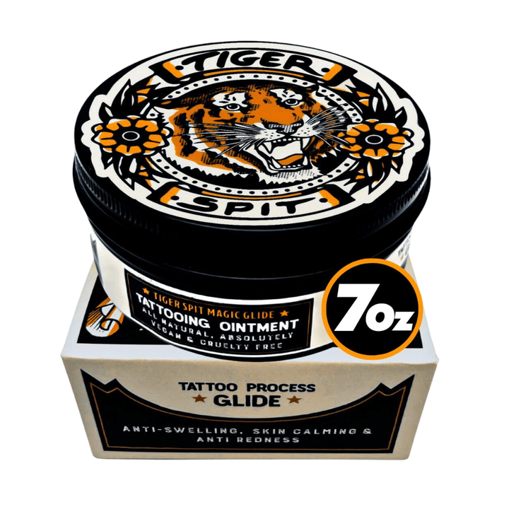 STUDIO BOX 24 PCS 30 ML + TIGER SPIT GLIDE - TIGER SPIT  - tattoo balm, tattoo aftercare, tattoo cream, tattoo lotion, tattoo salve, tattoo ointment, tattoo lotion, tattoo aftercare product, tiger spit balm, tiger spit, tiger spit cream, crema per tatuaggi, crema tatuaggi