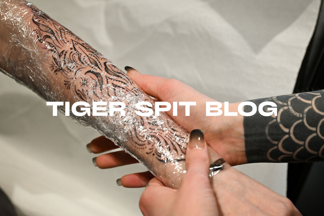 TIGER SPIT vegan tattoo balm ingredients - petroleum free paraben free clean formula