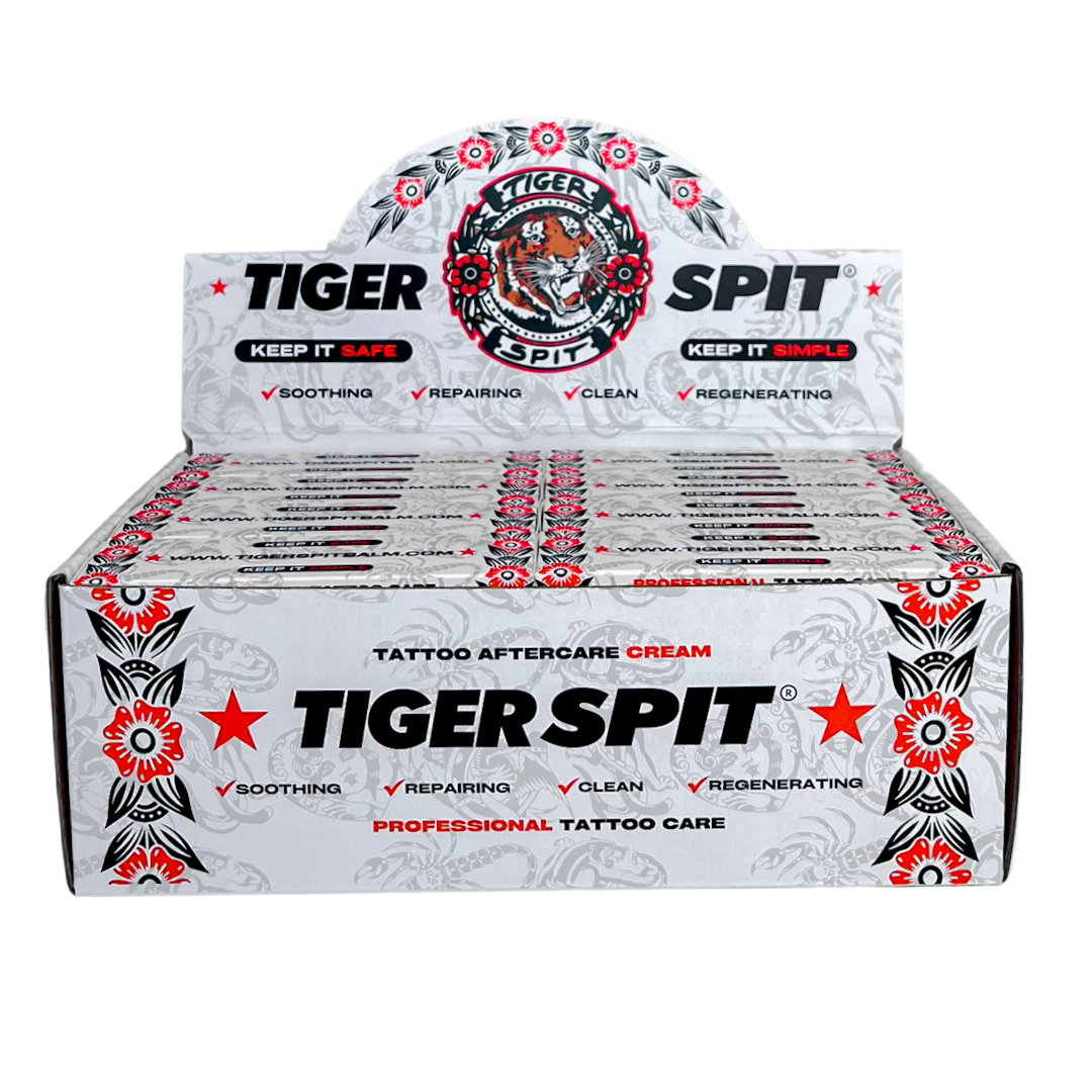 Bulk tattoo aftercare supplies for studios - TIGER SPIT wholesale case