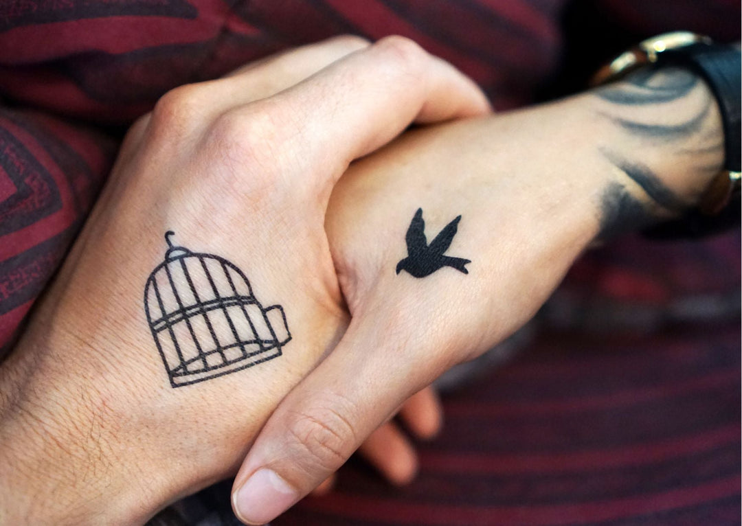 Matching partner tattoos — style and aftercare with Tiger Spit