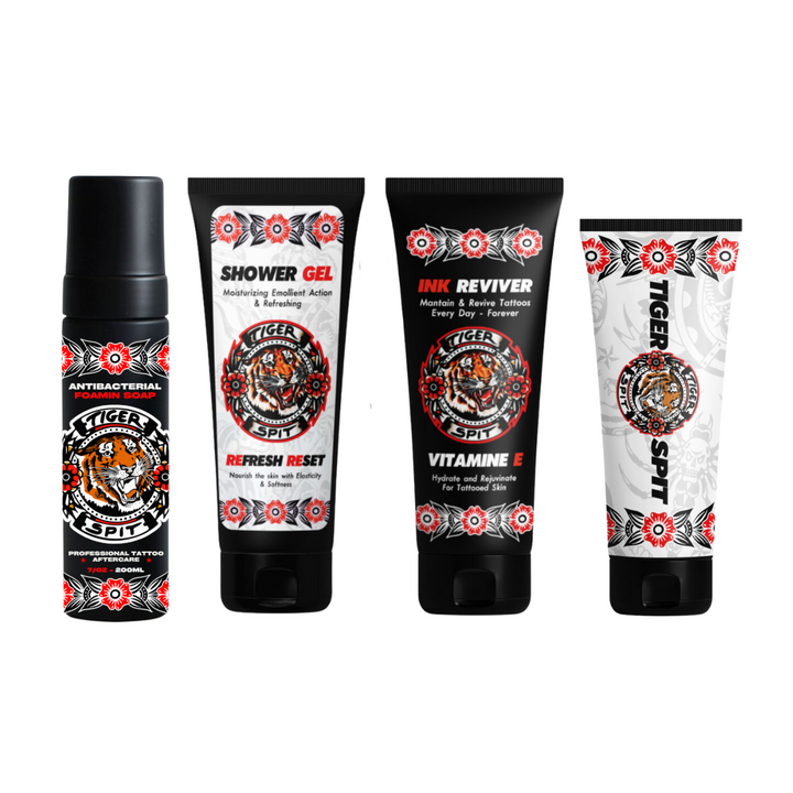 Tiger Spit Cream Kit — lightweight tattoo aftercare bundle with cream formula