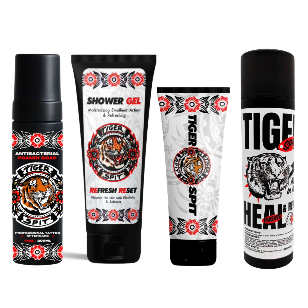Tiger Spit Cream Kit — tattoo aftercare bundle with creams and balms