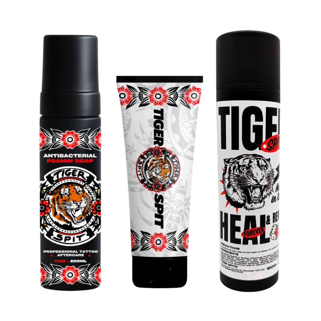 Tiger Spit Revive & Cleanse Kit — healing and reviving tattoo bundle