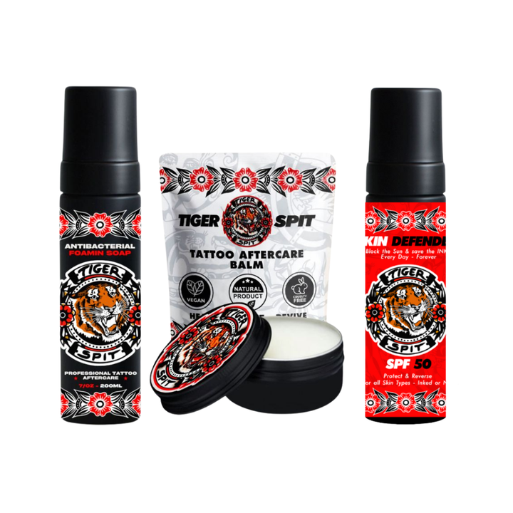 Tiger Spit Sun Defence Kit — UV protection tattoo aftercare bundle