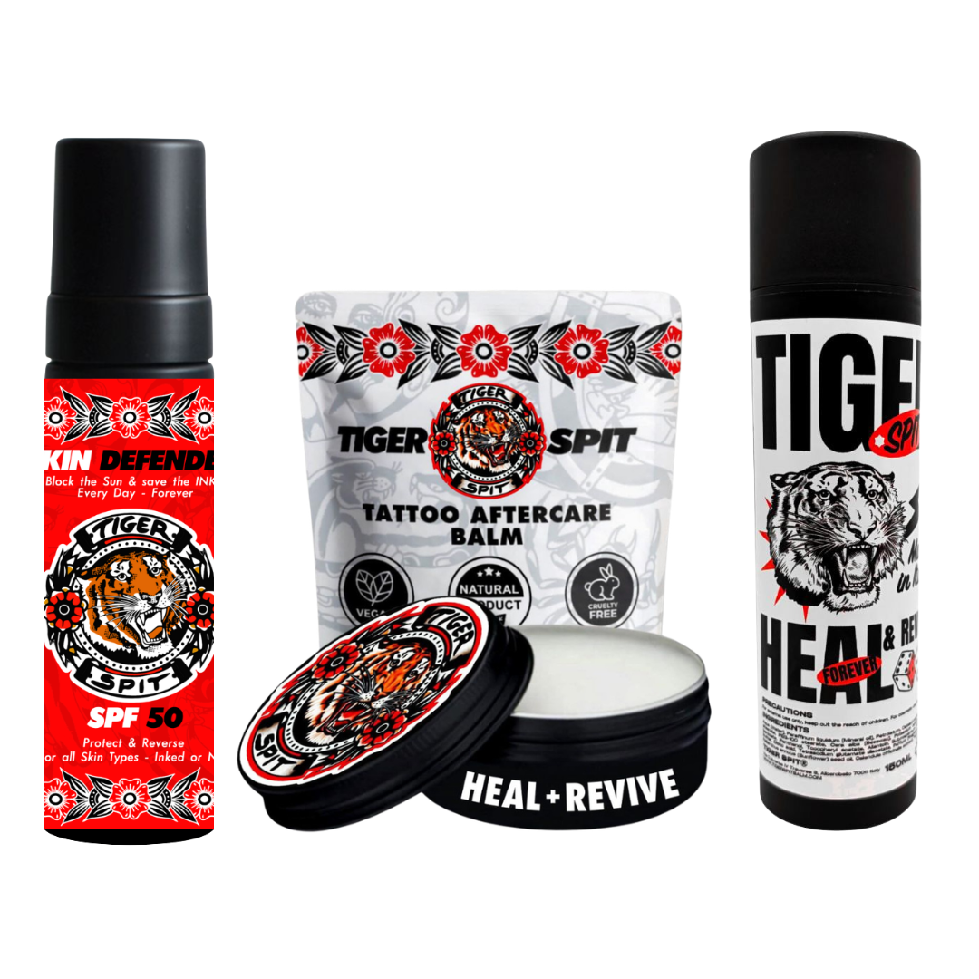Tiger Spit Summer Kit — sun protection bundle for tattoos